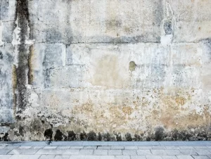 grunge crack stone wall texture due to damp